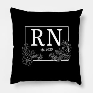 RN regisered nurse 2020 est 2020,nurse graduation gift for nurse Pillow