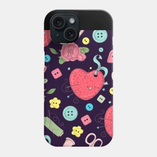 Crafter's love pattern Phone Case