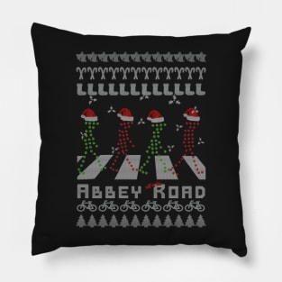 Abbey Road Ugly Christmas Model Pillow