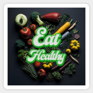 Eating Healthy - Funny Sticker – Stickerheads Stickers