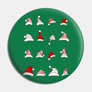 Santa Hats Pin