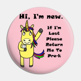 Pre-K Unicorn Pin