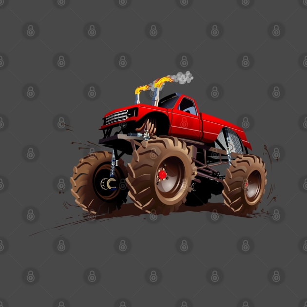 Cartoon monster truck by Mechanik