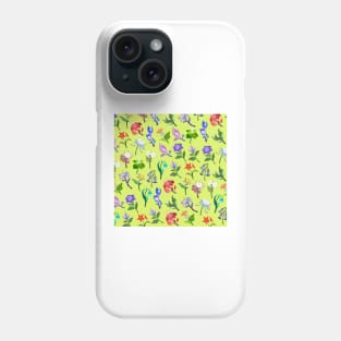 Genshin Impact Flowers Print (Spring Green) Phone Case