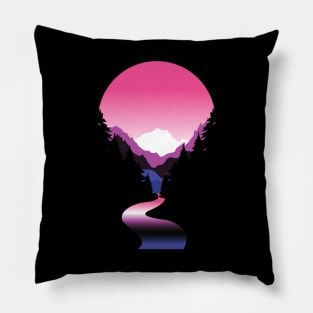 genderfluid pride sunset Pillow