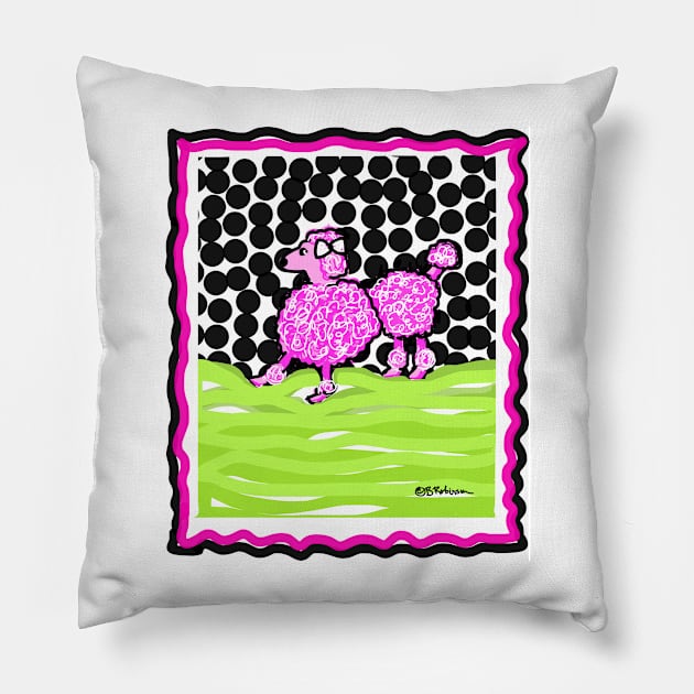 Pink Poodle Pillow by BRobinson