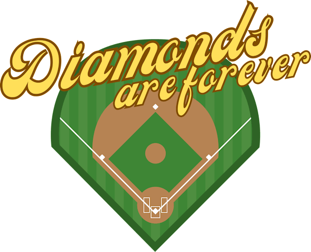 Baseball | Diamonds Are Forever | Baseball Fan | Valentine Kids T-Shirt by JENXTEES