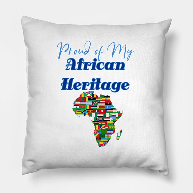 Proud of my African heritage Pillow by artsytee