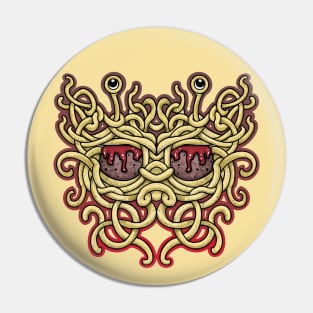 The flying spaghetti monster, pastafarian merch, R amen. Pin