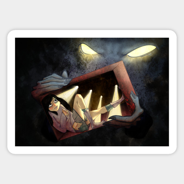 The Shoe Box Painting Sticker Teepublic