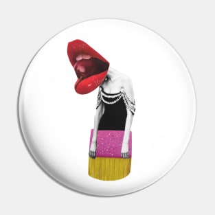 High Fashion Bored Girl Pin