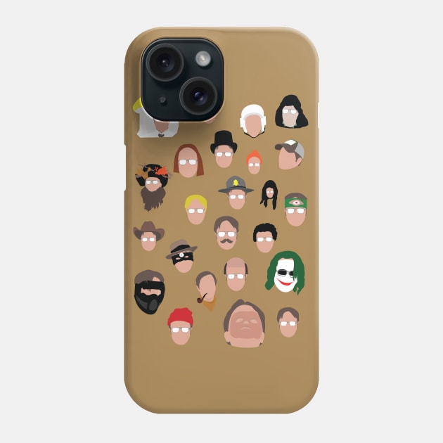 Dwight Schrute: Man of 1,000 Faces Phone Case by doctorheadly