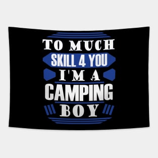 Camping Boy Scout Campfire Tent Camp Tents Tapestry