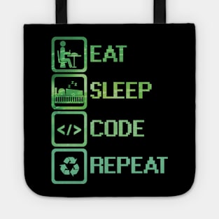 Eat Sleep Code Repeat Tote