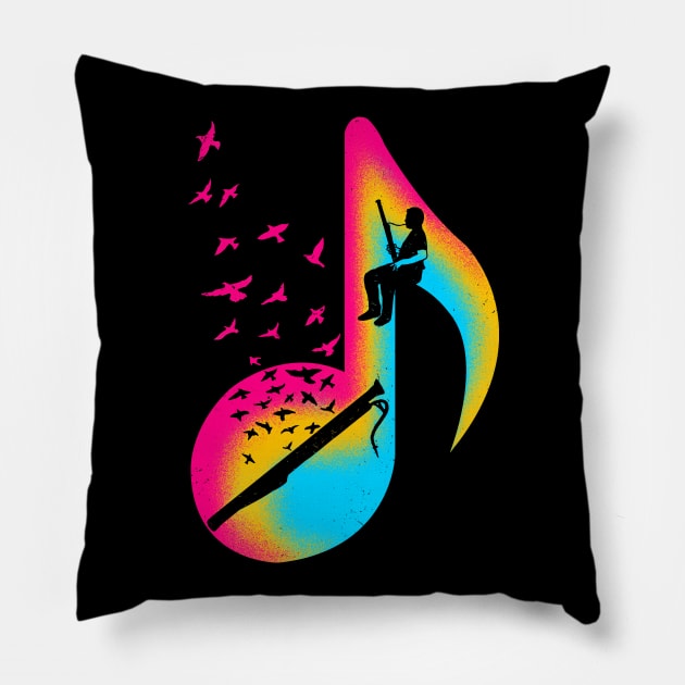 Music Bassoon Player Pillow by barmalisiRTB