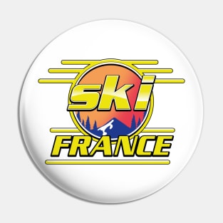 Ski France 80s logo Pin