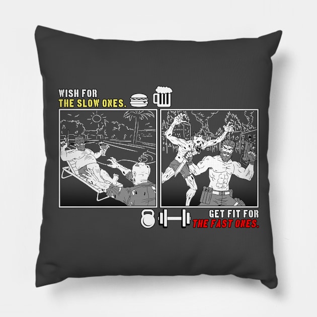 Two kinds of Zombies... Pillow by CCDesign