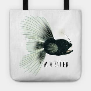 I'm a biter - black Tote