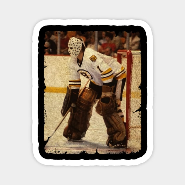 Gilles Gilbert, 1973 in Boston Bruins Magnet by Momogi Project