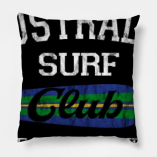 Australia Surf Club Vintage Retro Surfing Beach Pillow