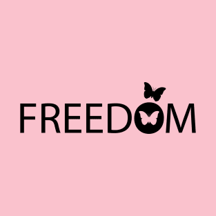 Freedom typography design T-Shirt