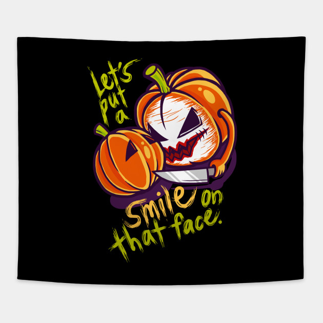 Let S Put A Smile On That Face Joker Tapestry Teepublic