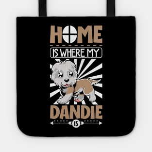 Home is with my Dandie Dinmont Terrier Tote