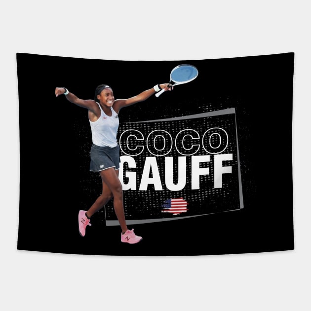 Coco Gauff Tapestry by Nagorniak