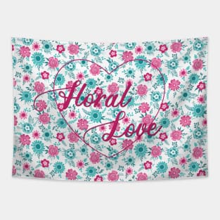 Floral love Tapestry