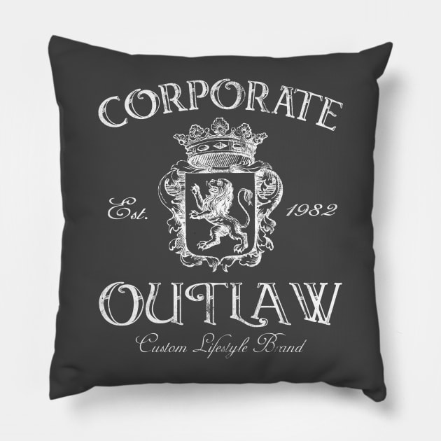 Eternal Entrepreneur : Corporate Outlaw - Royalty Pillow by FOOTBALL IS EVERYTHING