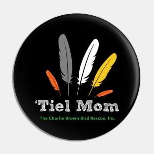 CB tiel mom - white type Pin