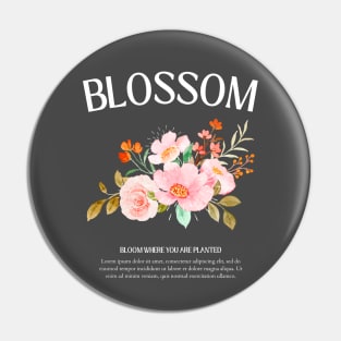 Blossom Floral Bloom Pin