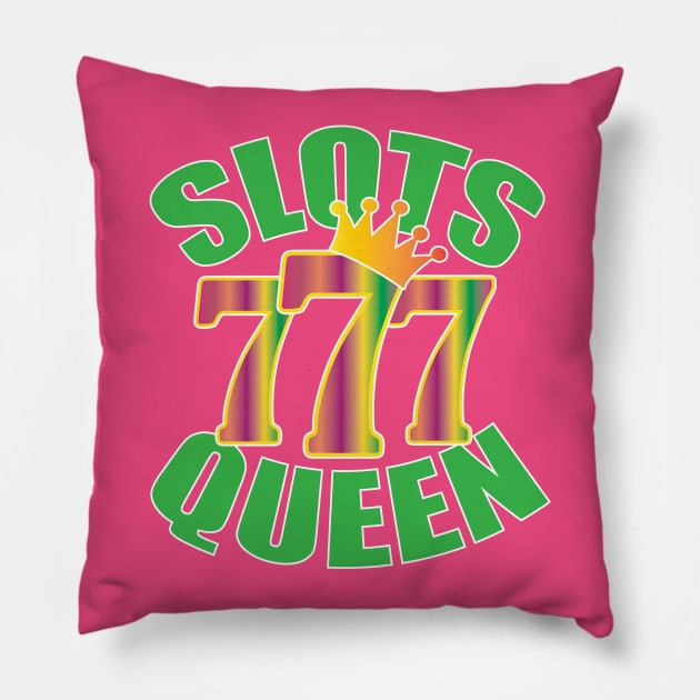 Slot Machine Design | Original Slots Queen Pillow by TeesByJay