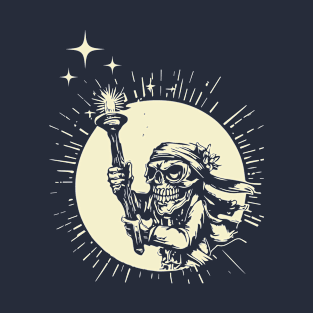 Sweet dreams from the skull torch bearer. T-Shirt