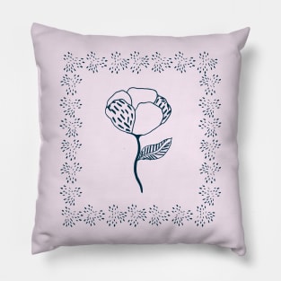 Blue flower Pillow