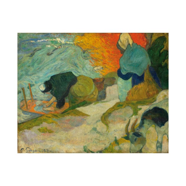 Washerwomen in Arles by Paul Gauguin by Classic Art Stall