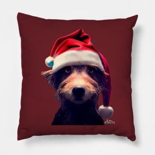 Grumpy Christmas Dog Pillow