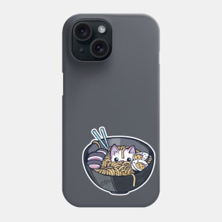 Ramen Noodle Kitten Phone Case