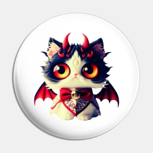 Bad Devil Kitty Pin