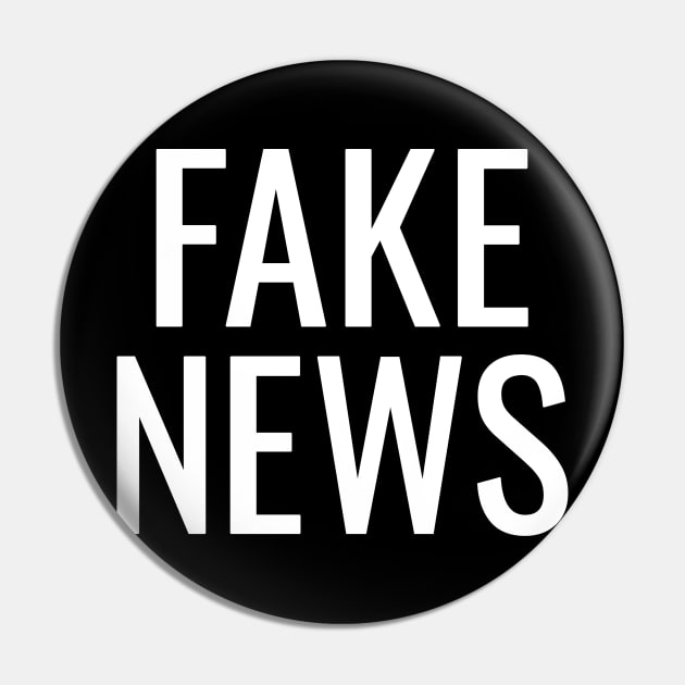 Fake News Pin by HighBrowDesigns