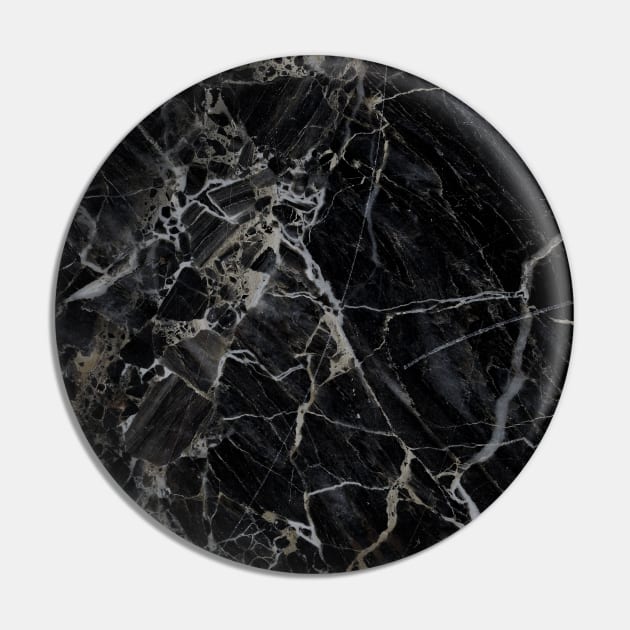 Black Marble Pin by kapotka