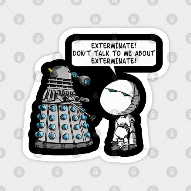 Marvins Meets Who Magnet by Ink Lines