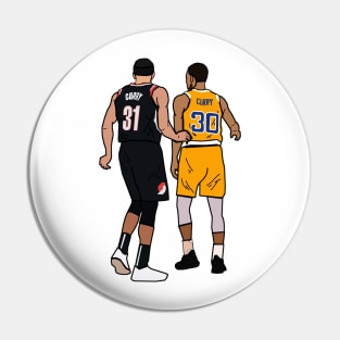 Steph Curry x Seth Curry 'Splash Brothers' - Portland Trailblazers/Golden State Warriors Pin