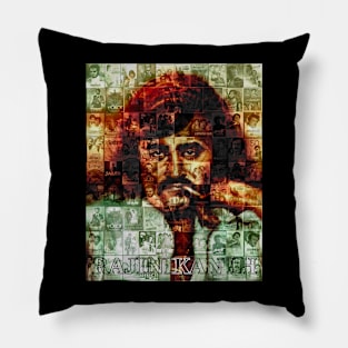 Rajinikanth collage fanart Pillow