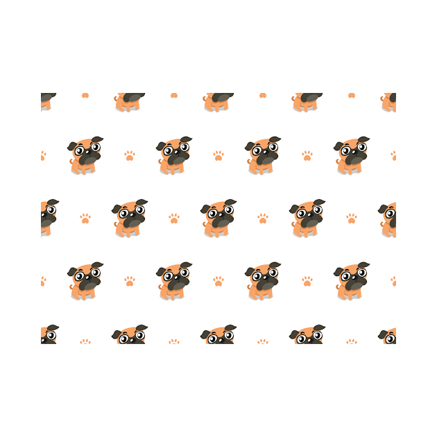 Pug Pattern by queensandkings