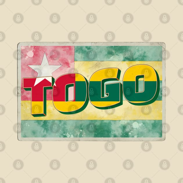 Togo vintage style retro souvenir by DesignerPropo