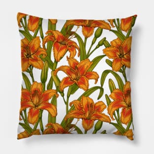 Tawny daylily flowers Pillow