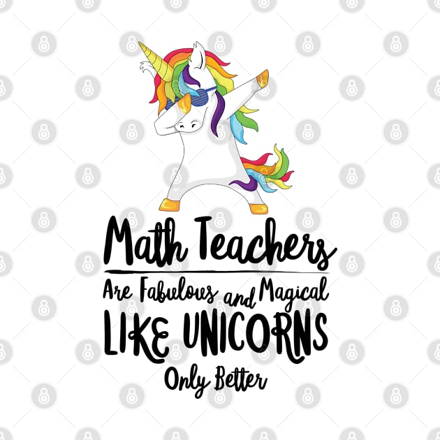 Math Teacher Unicorn School Counselor Mathematics Coach Tutor Therapist by Shirtsurf