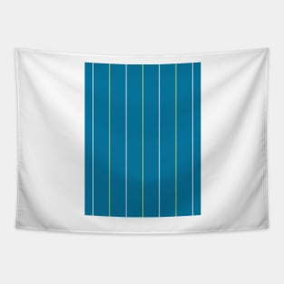 Norwich City 2021 Away Teal White and Yellow Pinstripes Tapestry