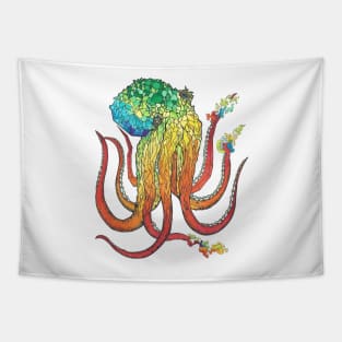 Existential Octopus Tapestry